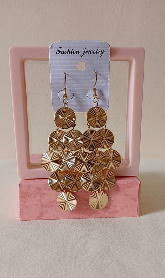 Pack of 2 Loop Style Brass Dangler and Butterfly Style Dangler Earrings