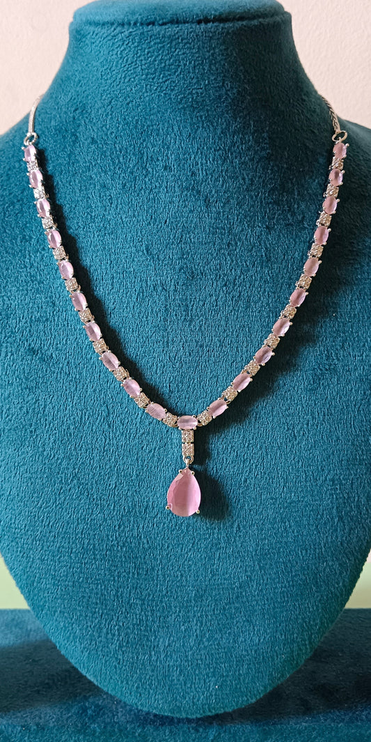 AD Princess Pink Necklace Set