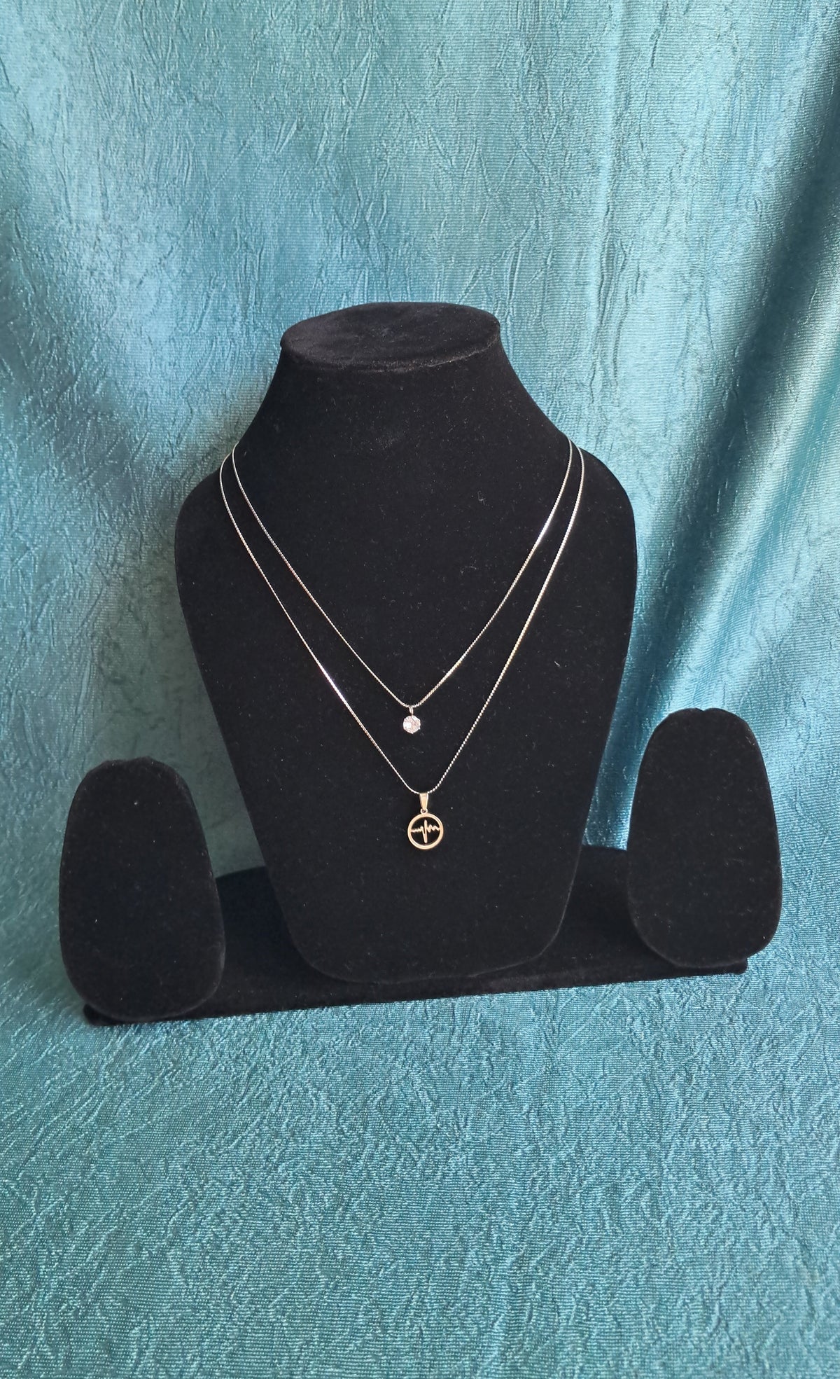Double Layer Pulse Stainless Steel Necklace